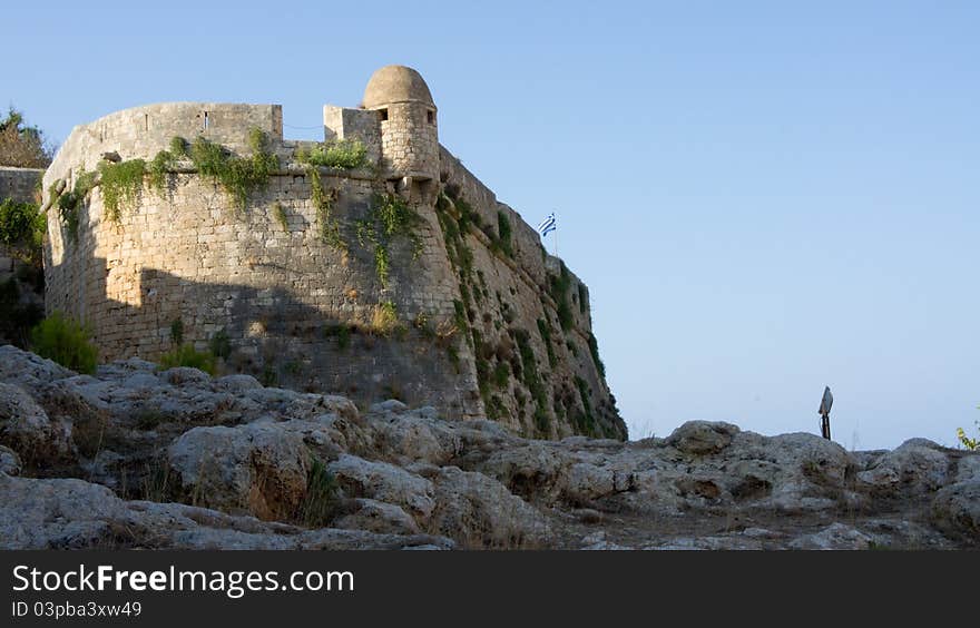 Fortezza fortress in Rethymno city, Crete