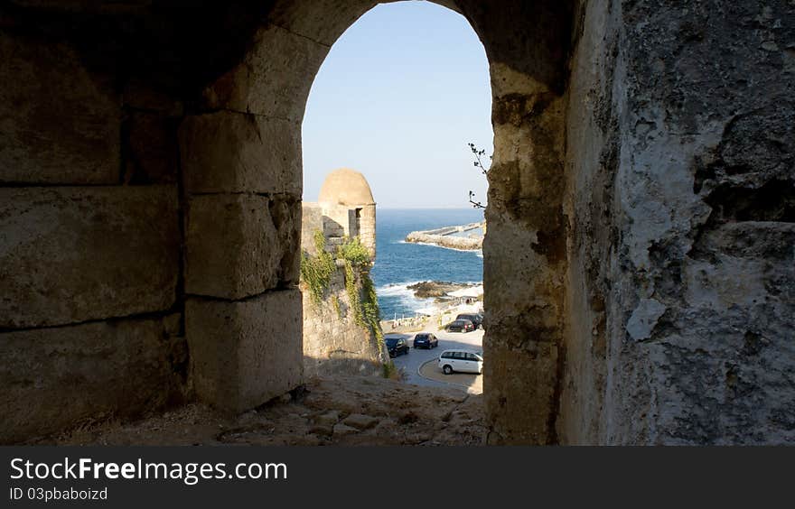 Fortezza fortress in Rethymno city, Crete. Fortezza fortress in Rethymno city, Crete