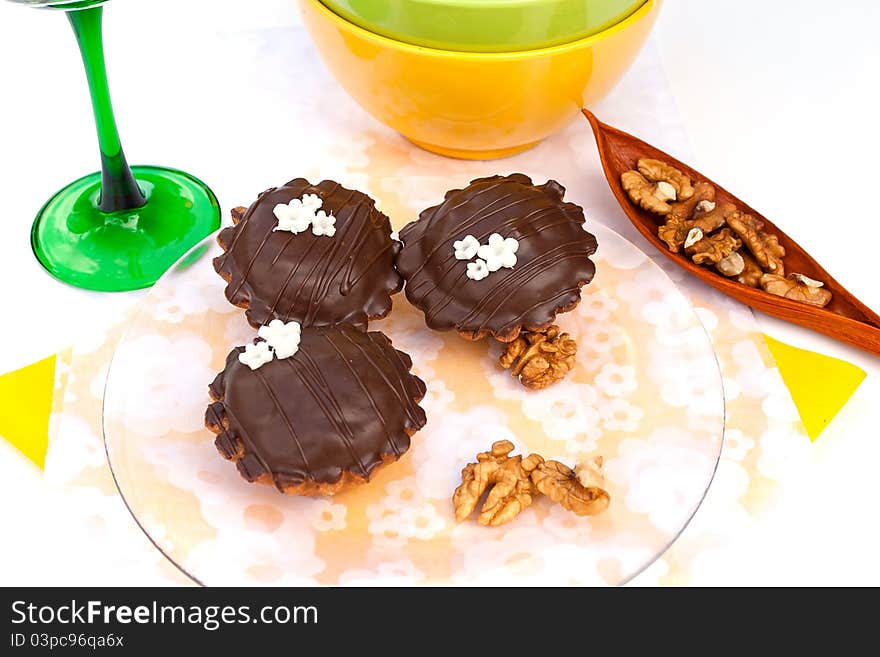 Walnut-chocolate Cookies