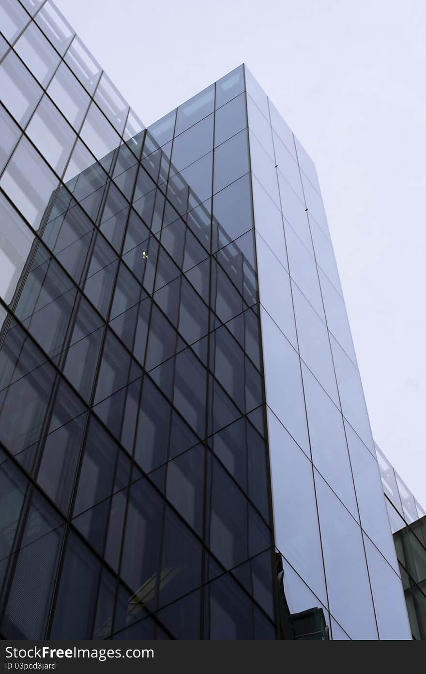 High Building covered with glass. High Building covered with glass