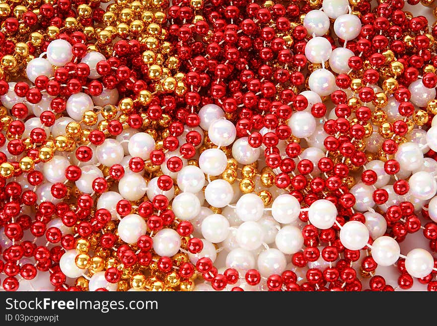 Christmas decoration on white background