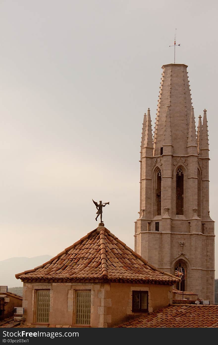 St Feliu church, Girona, Spain