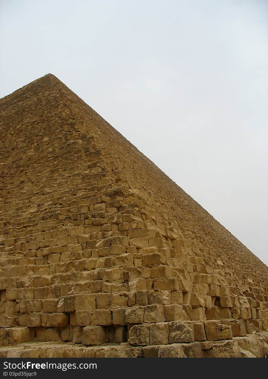 A photo taken of the pyramids at Giza in Cairo. A photo taken of the pyramids at Giza in Cairo.