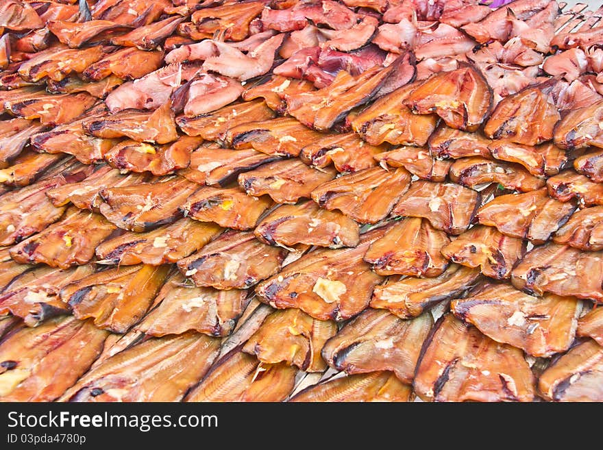 Dried fish.