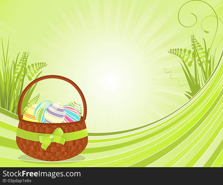 Easter Basket Background