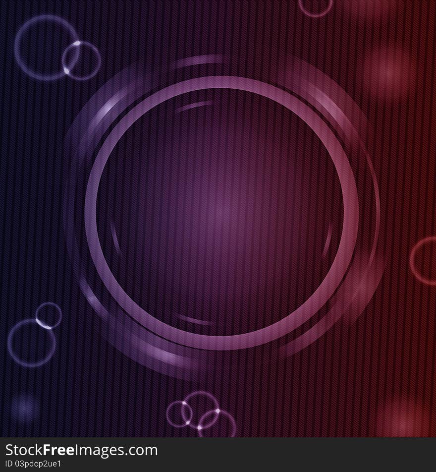 Abstract background with metallic circle and glows. Abstract background with metallic circle and glows