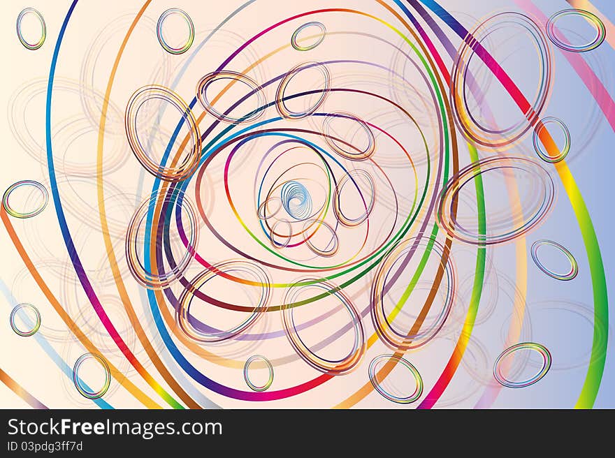 Oval abstract background