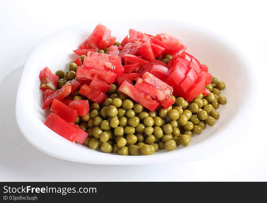 Tomato and peas