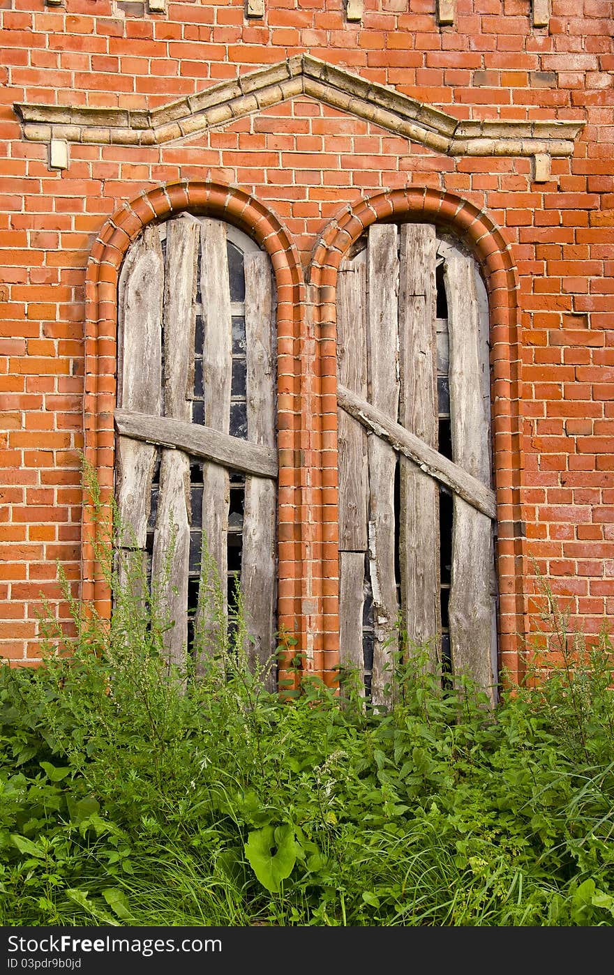 Old historical manor ruins