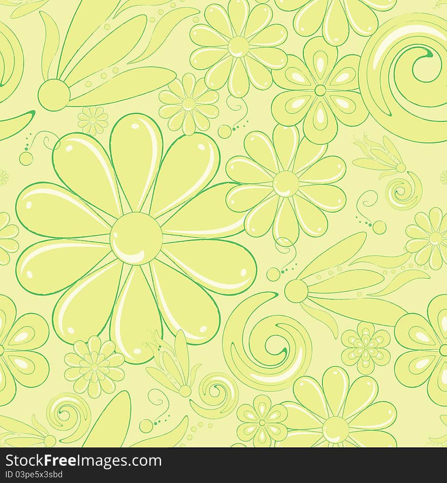 Seamless background with flower pattern. Seamless background with flower pattern