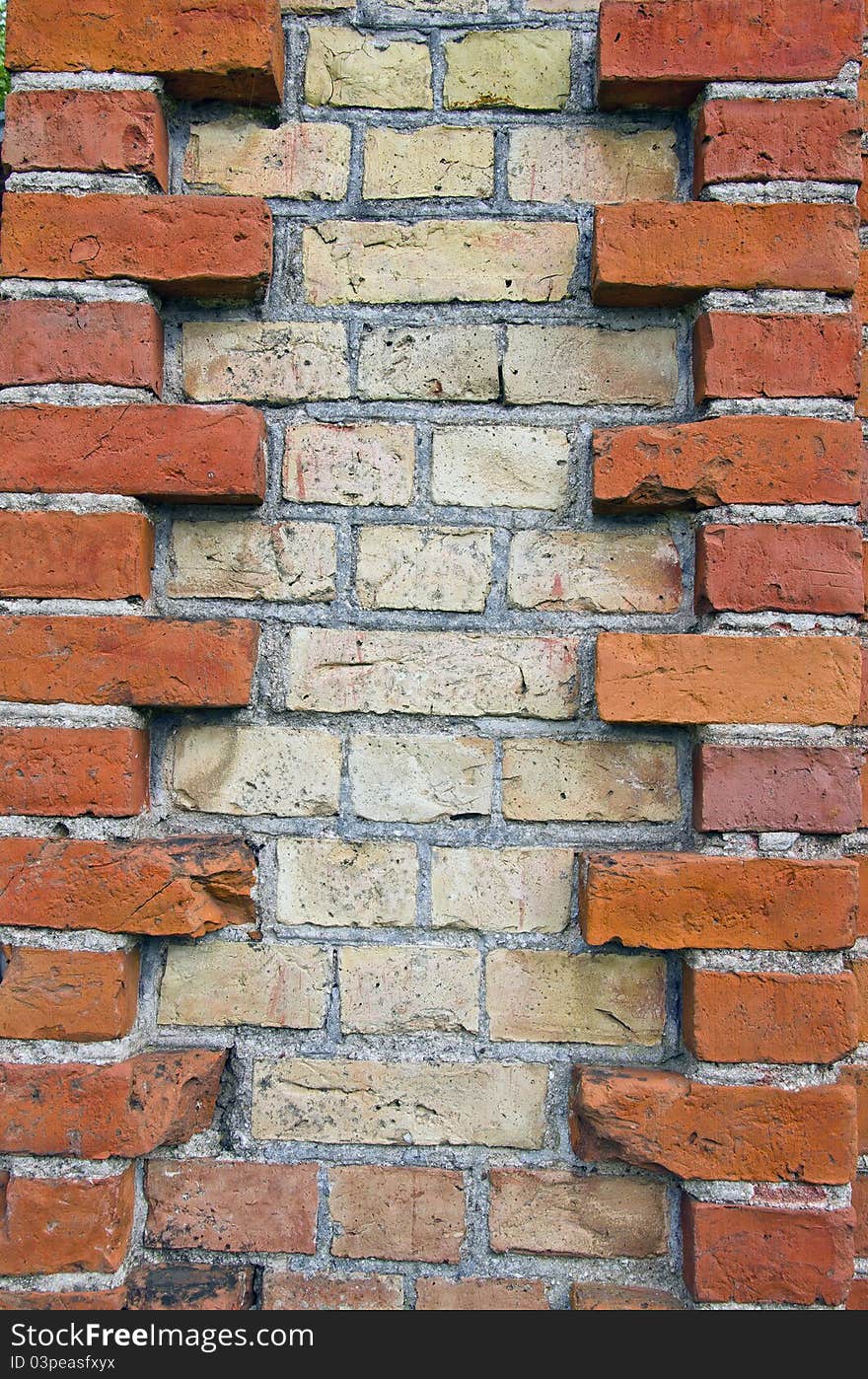 Various Bricks Wall Background