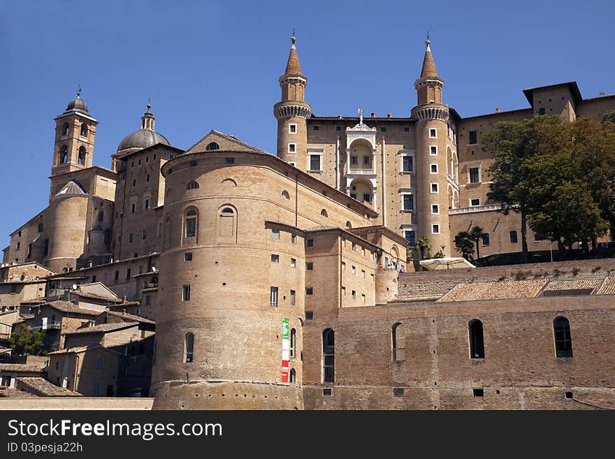 Urbino is an old renaissance city in italy