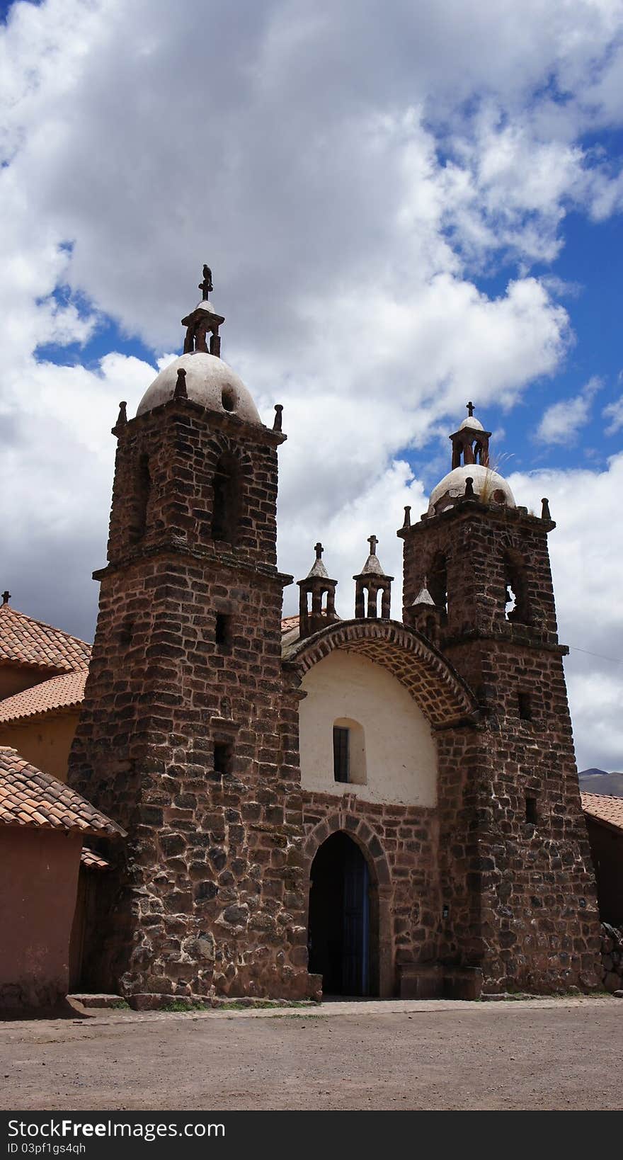 Peruvian church on the way to Lake Titicaca. Peruvian church on the way to Lake Titicaca