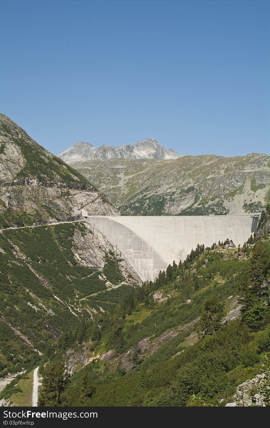 Dam of the Maltatal, Carinthia, Austria