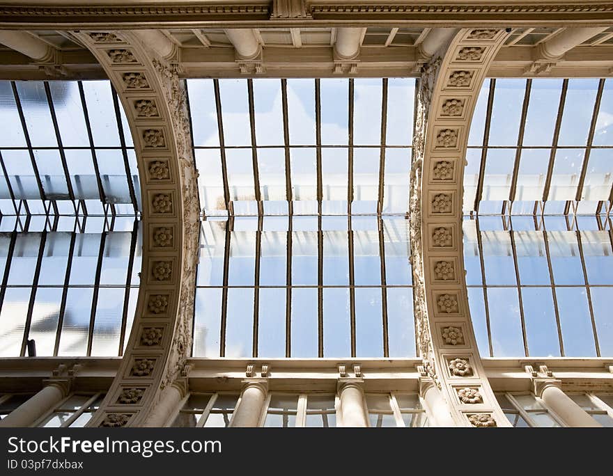 Old glass ceiling in Nantes, France