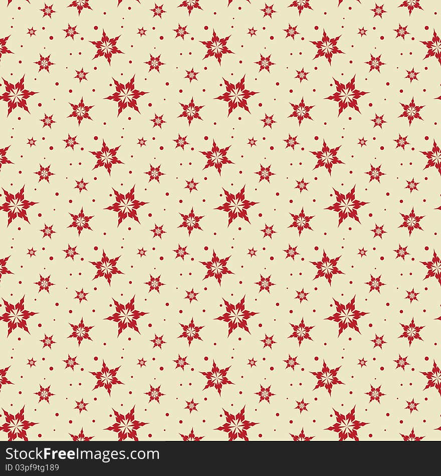 Seamless tile Snowflake background