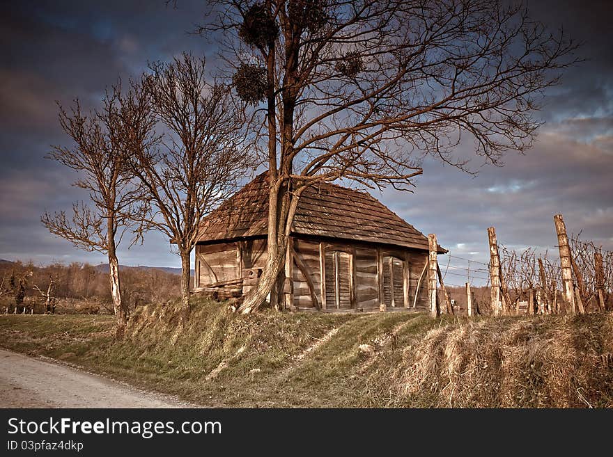 Authentic croatian wooden cottage - wine cellar in Kalnik mountain region