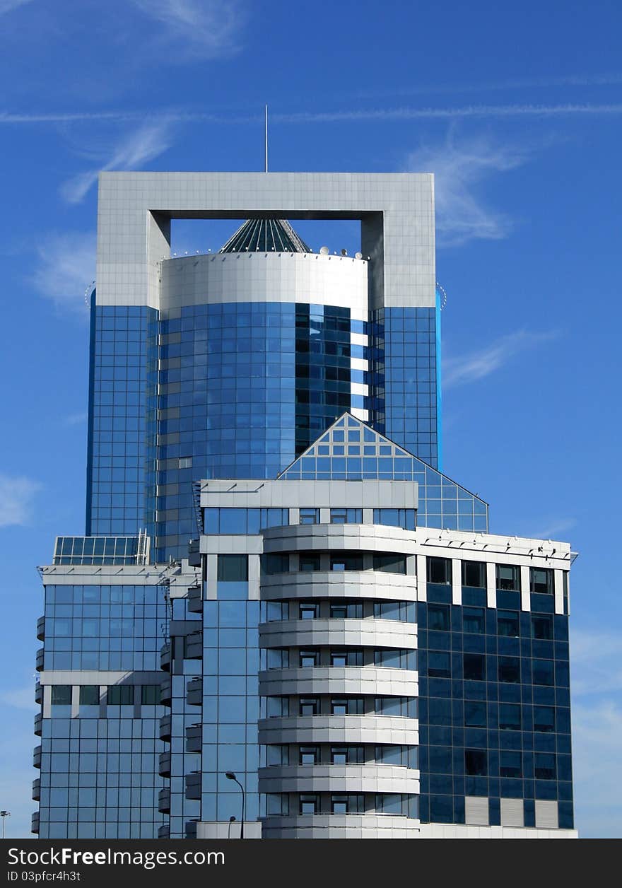 High tech building of the area