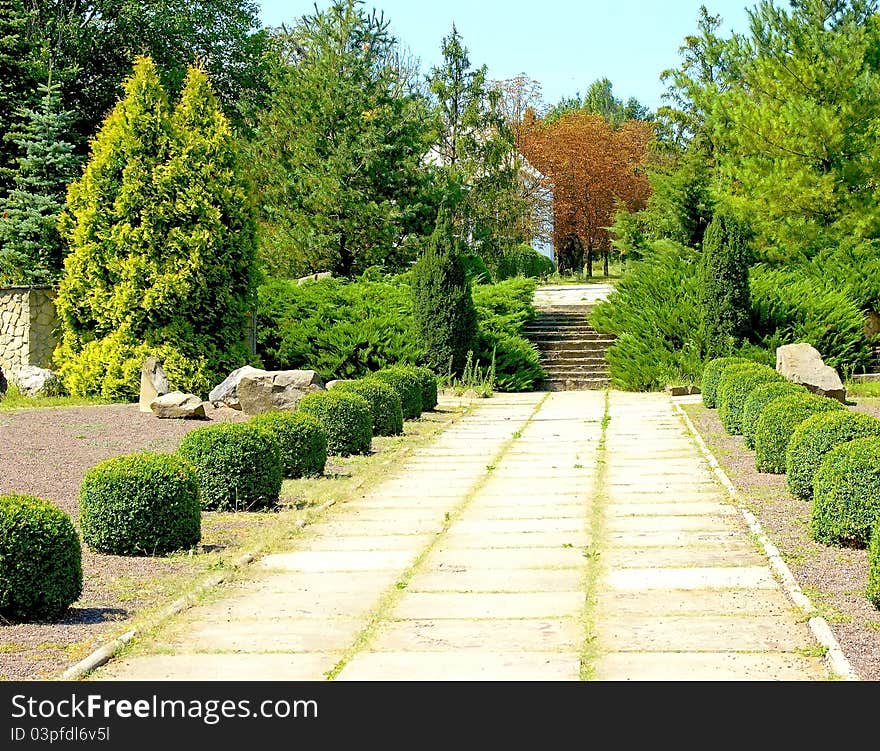 Footpath in park