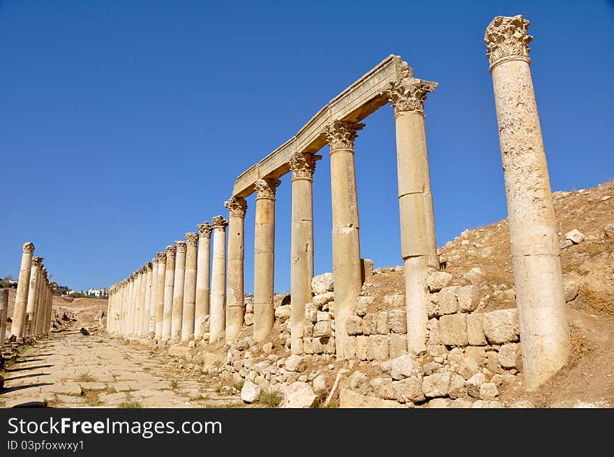 First cross street, Jerash