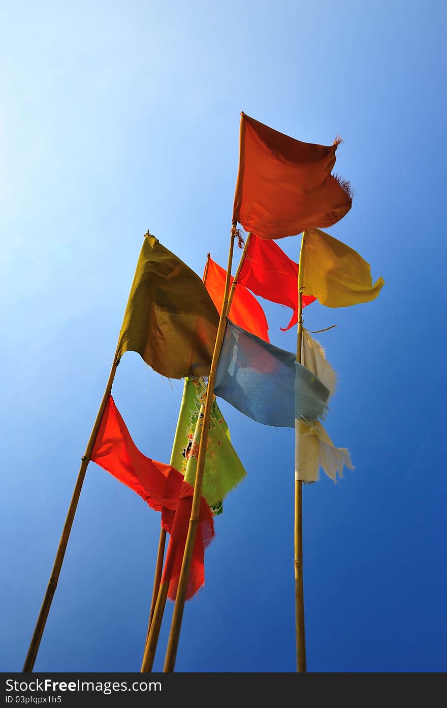 Fisher man flag, Rayong, Thailand