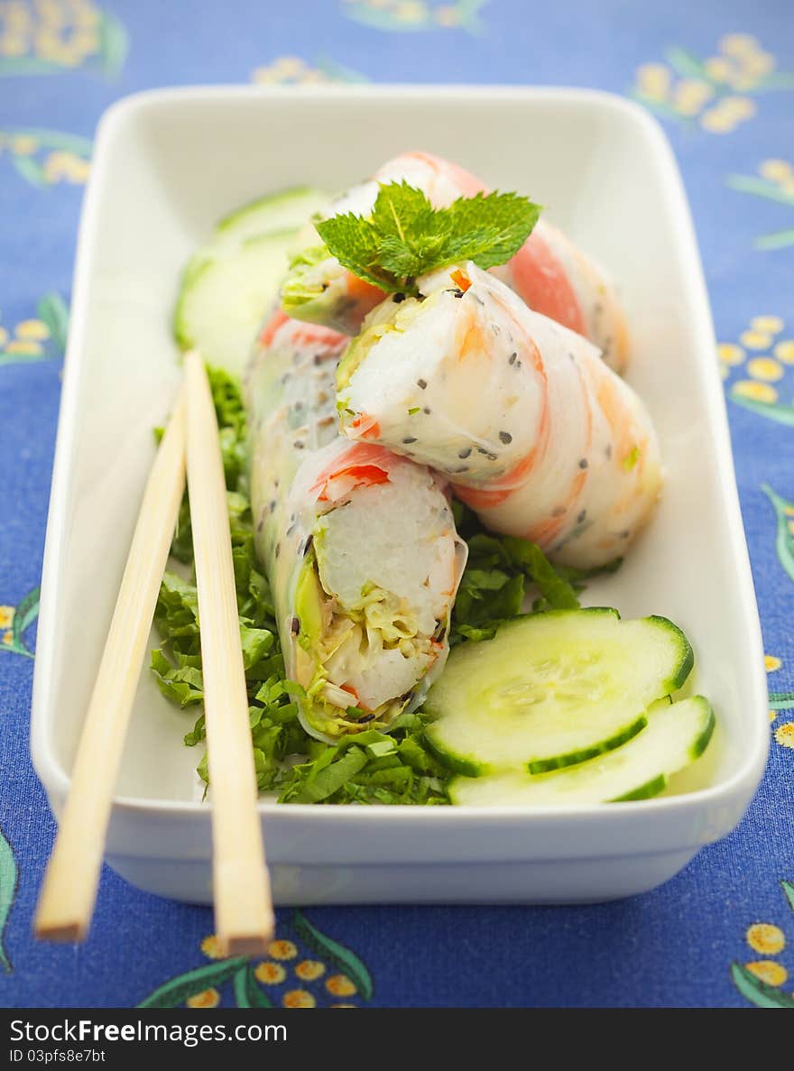 Spring roll food