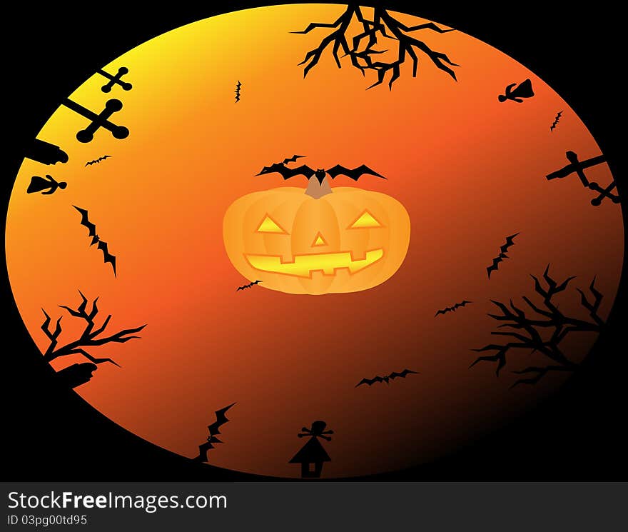 Background by a holiday halloween with a pumpkin. Background by a holiday halloween with a pumpkin