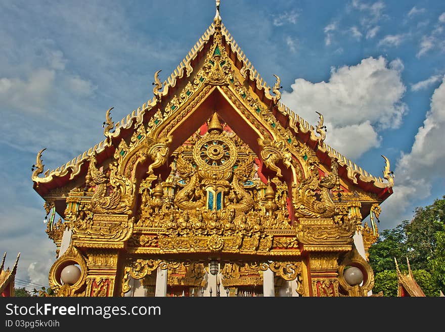 Churches of Buddhism. Most of the Thai pattern style. The identity of the Buddhist. Churches of Buddhism. Most of the Thai pattern style. The identity of the Buddhist