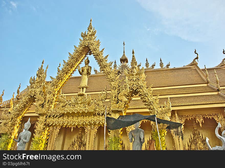 Churches of Buddhism. Most of the Thai pattern style. The identity of the Buddhist. Churches of Buddhism. Most of the Thai pattern style. The identity of the Buddhist