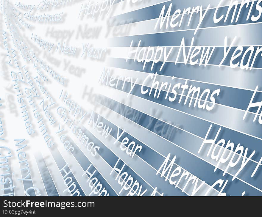 Background with written wishes for Christmas and new year. Background with written wishes for Christmas and new year