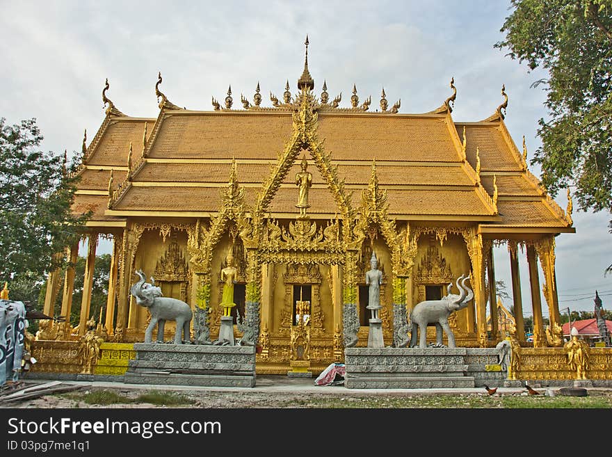 Churches of Buddhism. Most of the Thai pattern style. The identity of the Buddhist. Churches of Buddhism. Most of the Thai pattern style. The identity of the Buddhist