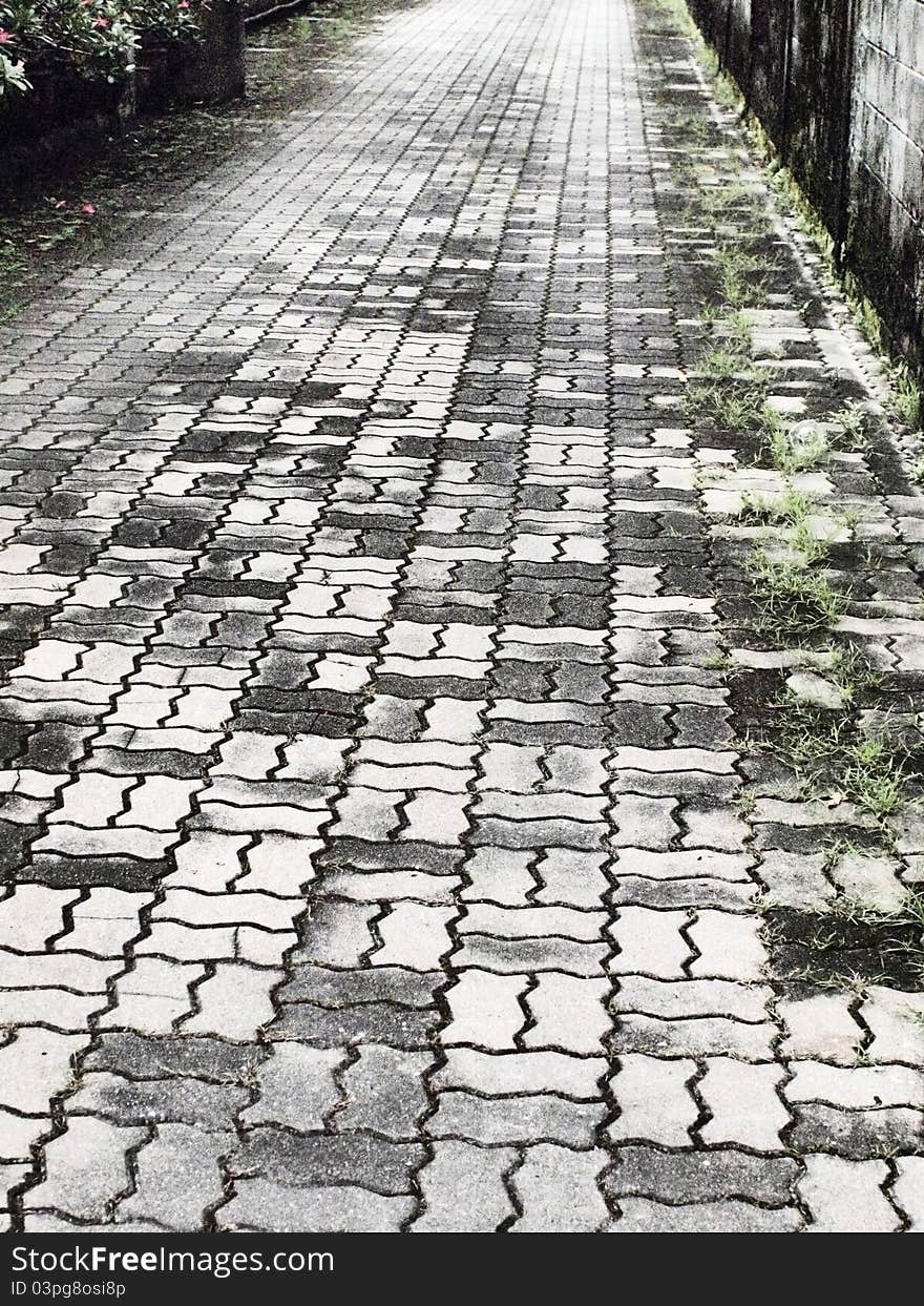 Patterned stone floor Way to see. Patterned stone floor Way to see