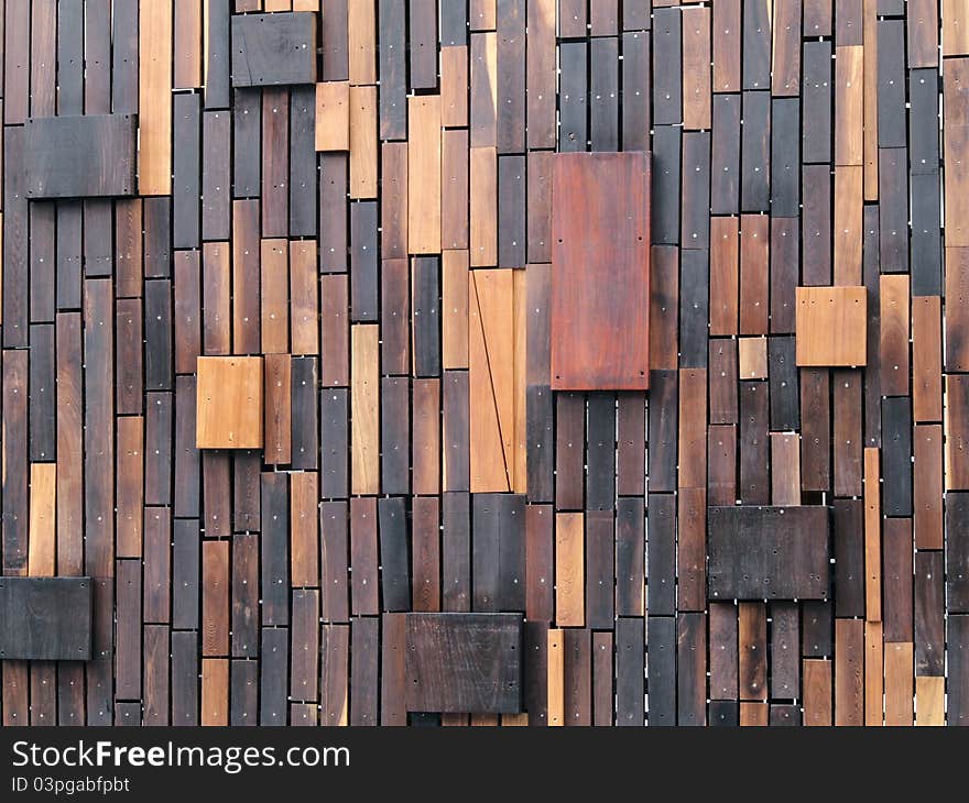 Wooden walls and very beautiful.