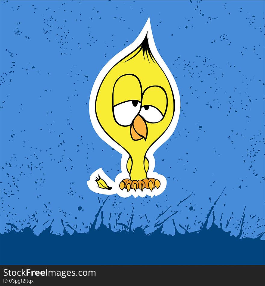 Vector illustration of funny cartoon character. Vector illustration of funny cartoon character