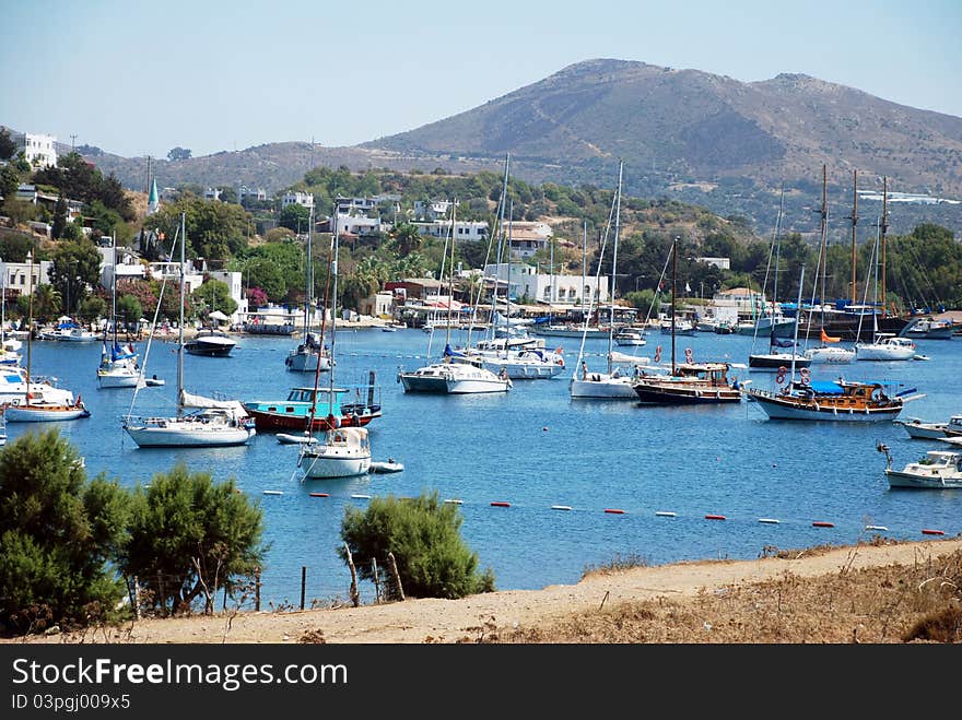 Aegean bays of  Bodrum Turkey. Aegean bays of  Bodrum Turkey