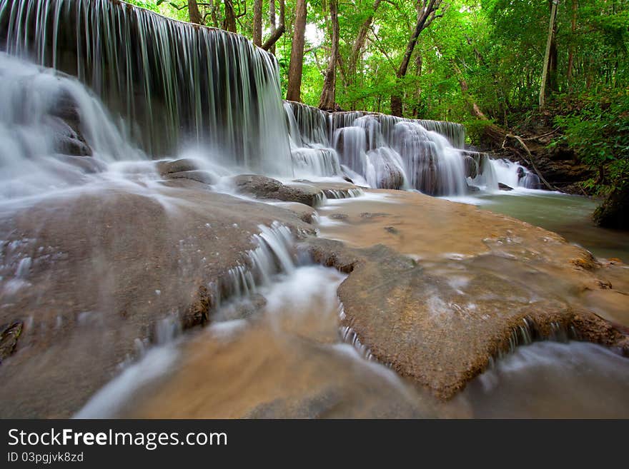 Waterfall in Deep forest ,Thailand