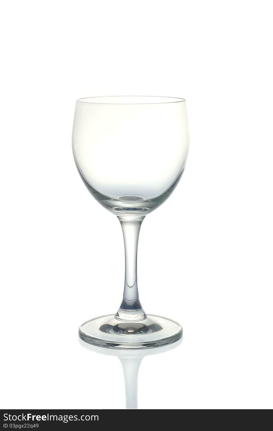 Empty wine glass