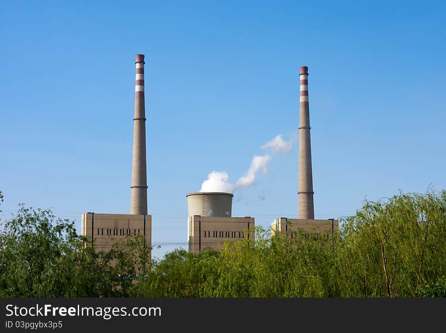 Green power plant environment, Beijing, China