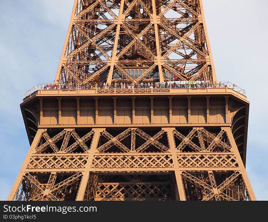 Eiffel Tower Second Deck and Visitor