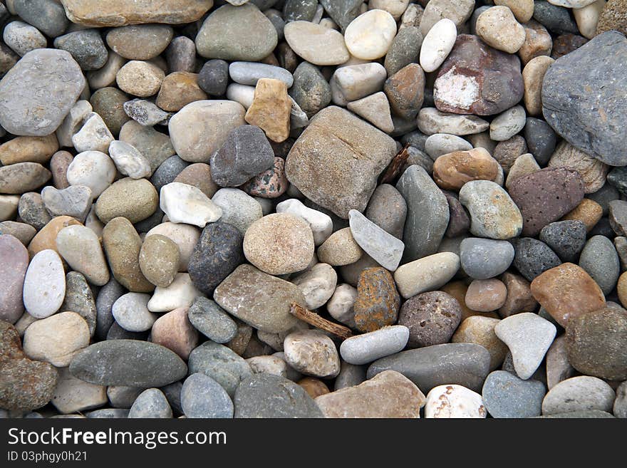 Pebble Background textured granite pebbles close up