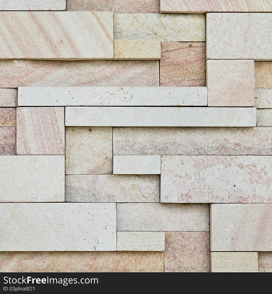 Rectangle decoration sanstone for background. Rectangle decoration sanstone for background