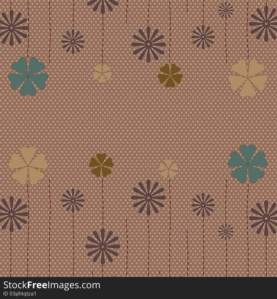 Retro abstract background with summer ornament. Retro abstract background with summer ornament