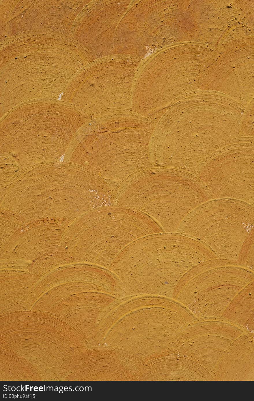 Yellow Painting In Fish Scale