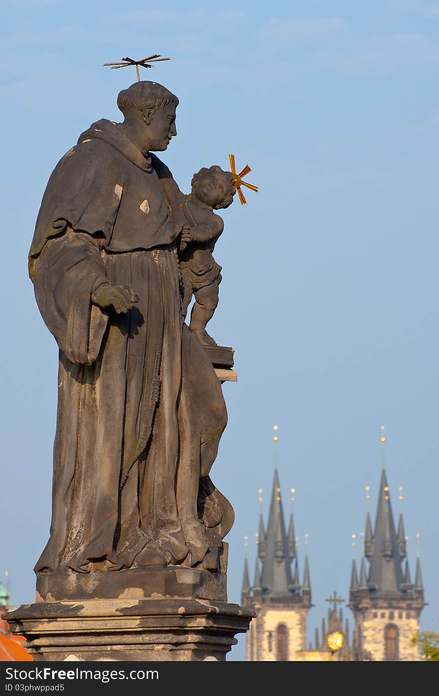 Summer 2011 city of Praha, characteristic places. Charles Bridge