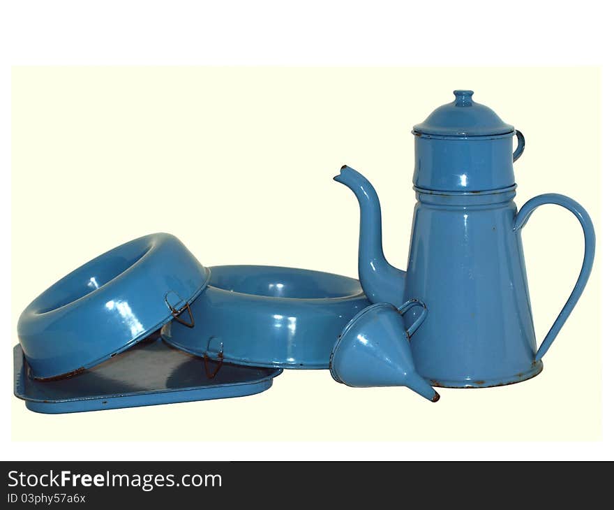 Blue Enamel Kitchenware