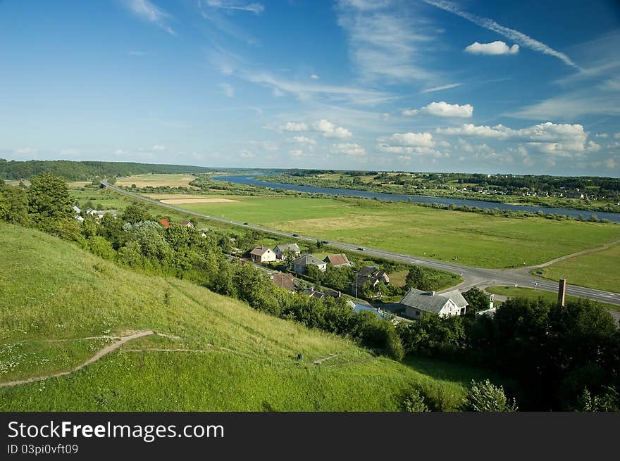 Beautiful Lithuanian Landscape at summer