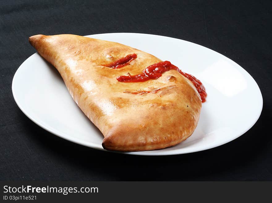 Spicy and tasty panzerotti for lunch at home