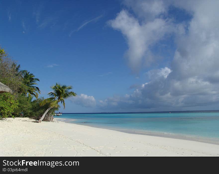 Sunny day on beaches of fantastic islands Maldives. Sunny day on beaches of fantastic islands Maldives