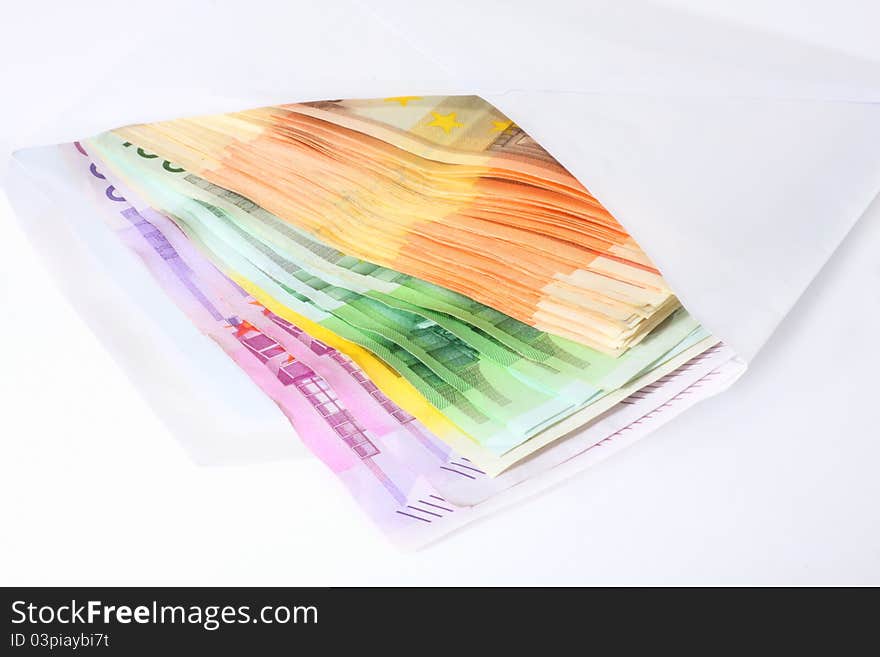 Banknotes in an envelope