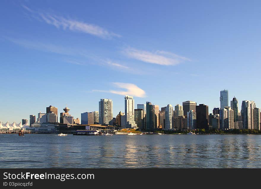 Vancouver cityscape in Canada BC. Vancouver cityscape in Canada BC